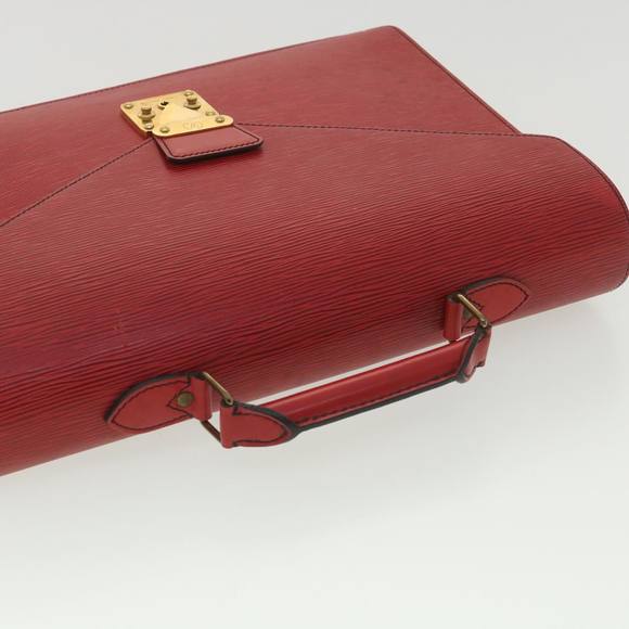 LOUIS VUITTON Epi Serviette Conseiller Business Bag Red M54427 LV Auth 37894 - Picture 7 of 16